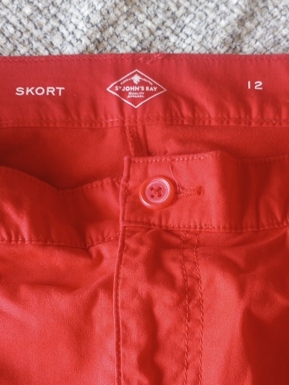 St. John's Bay Red Skort - Picture 5 of 7